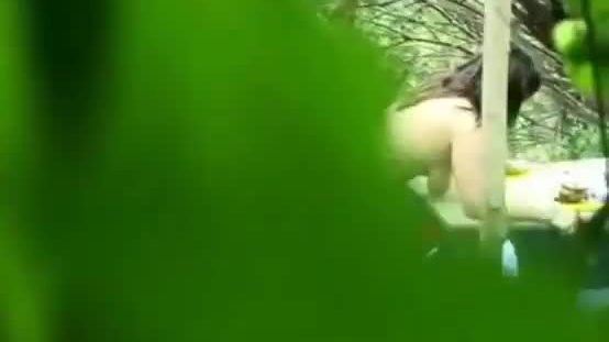 Horny Couple Fuck In The Woods